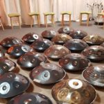 Foto: Handpan Kurs September 2020 aktives Spiel mit Pan